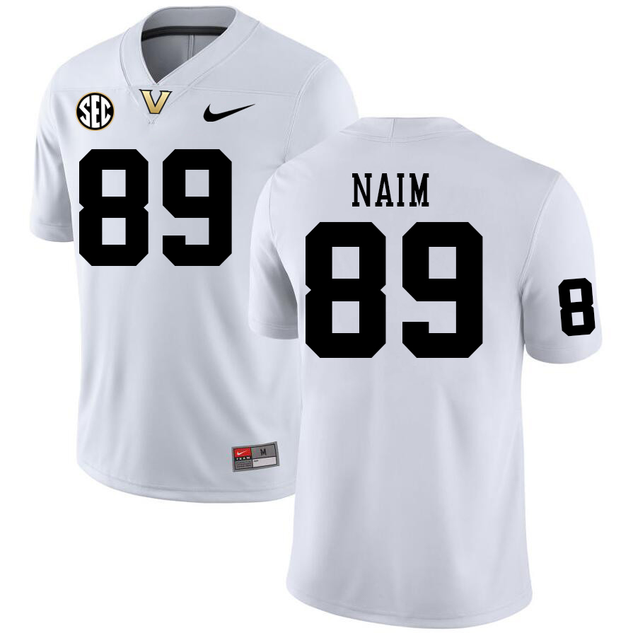 Vanderbilt Commodores #89 Shawn Naim College Football Jerseys Sale Stitched-White